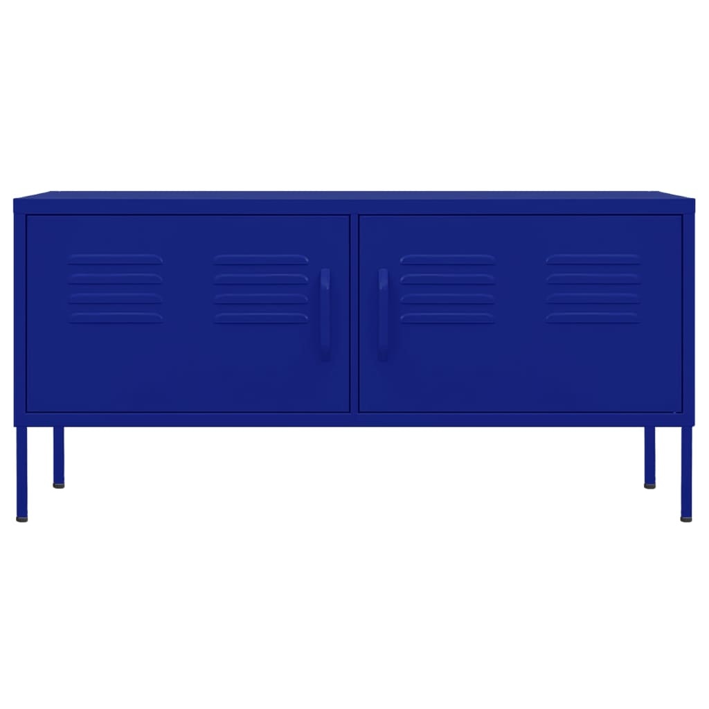 Tv-meubel 105x35x50 cm staal marineblauw