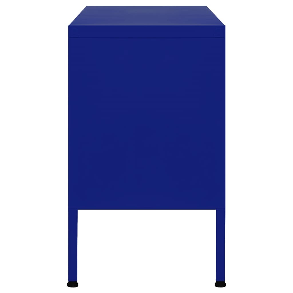 Tv-meubel 105x35x50 cm staal marineblauw
