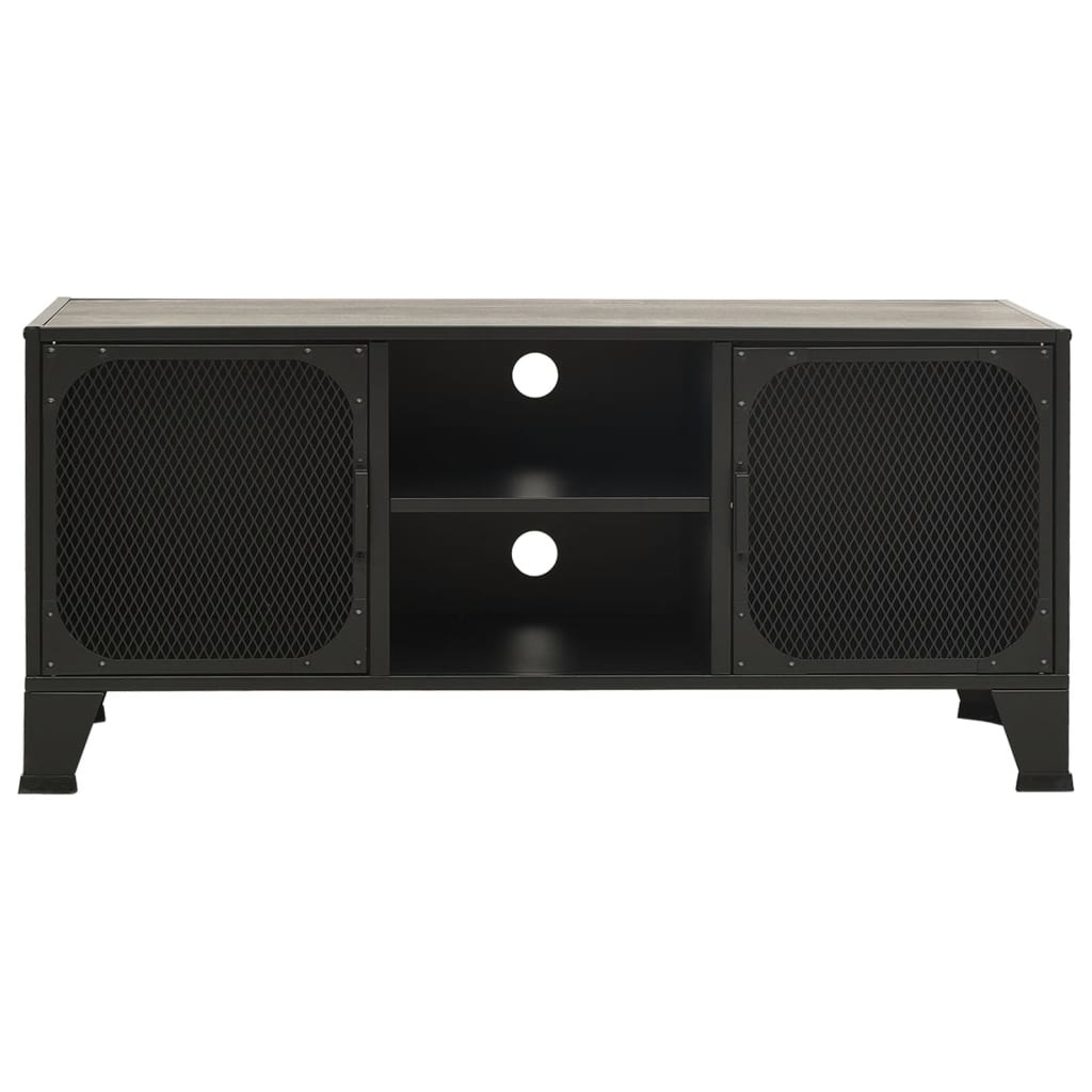 Tv-meubel 105x36x47 cm metaal en MDF grijs
