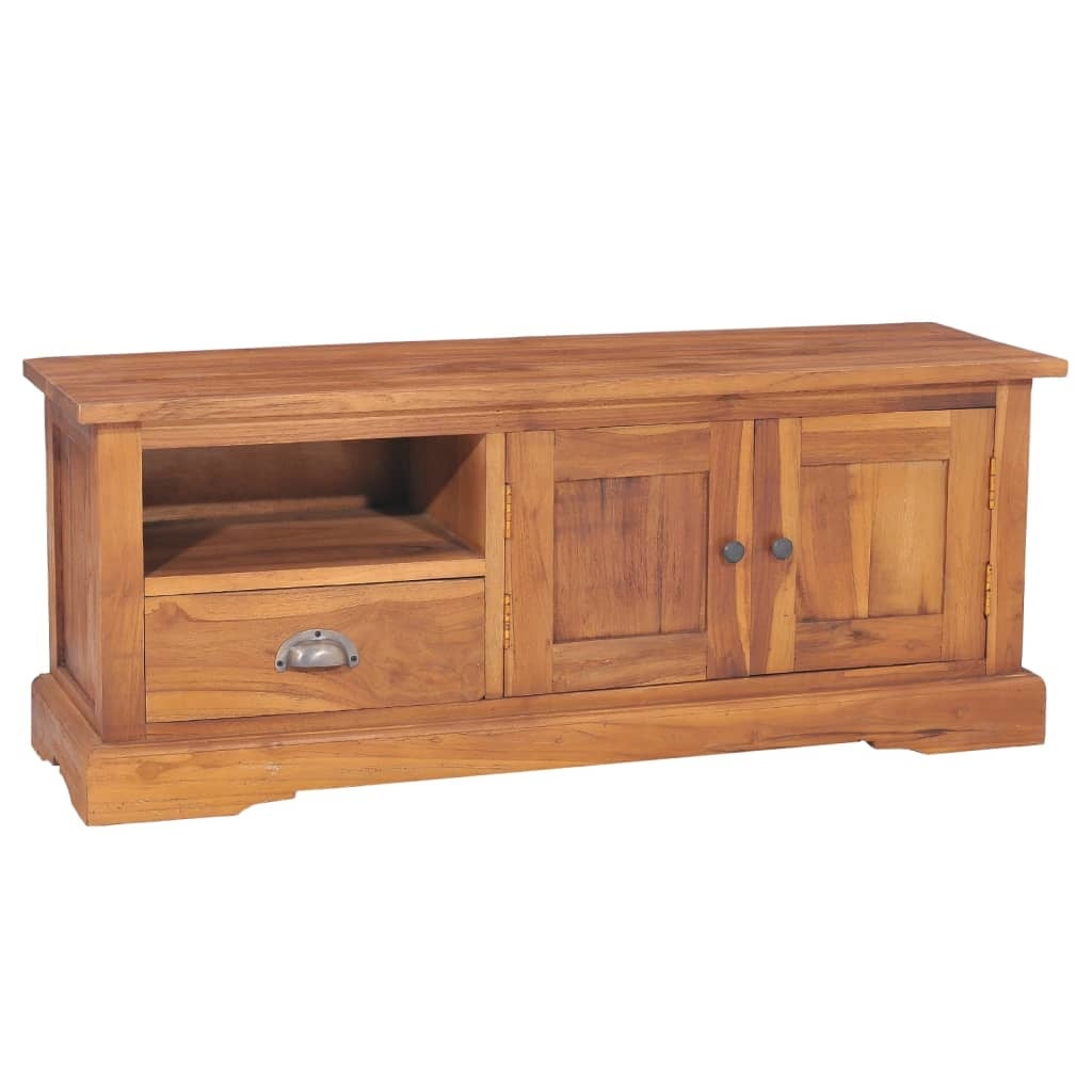 Tv-meubel 100x30x40 cm massief teakhout