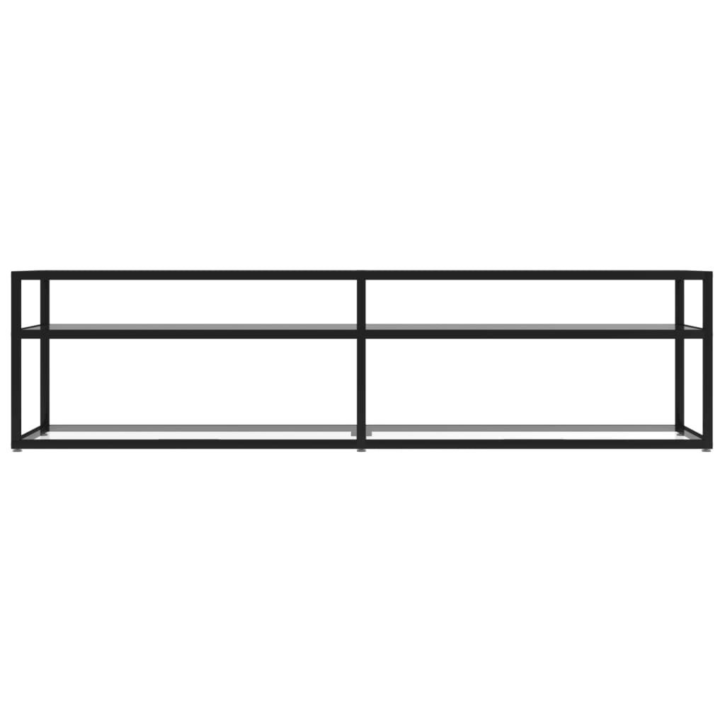 Tv-meubel 160x40x40,5 cm gehard glas transparant