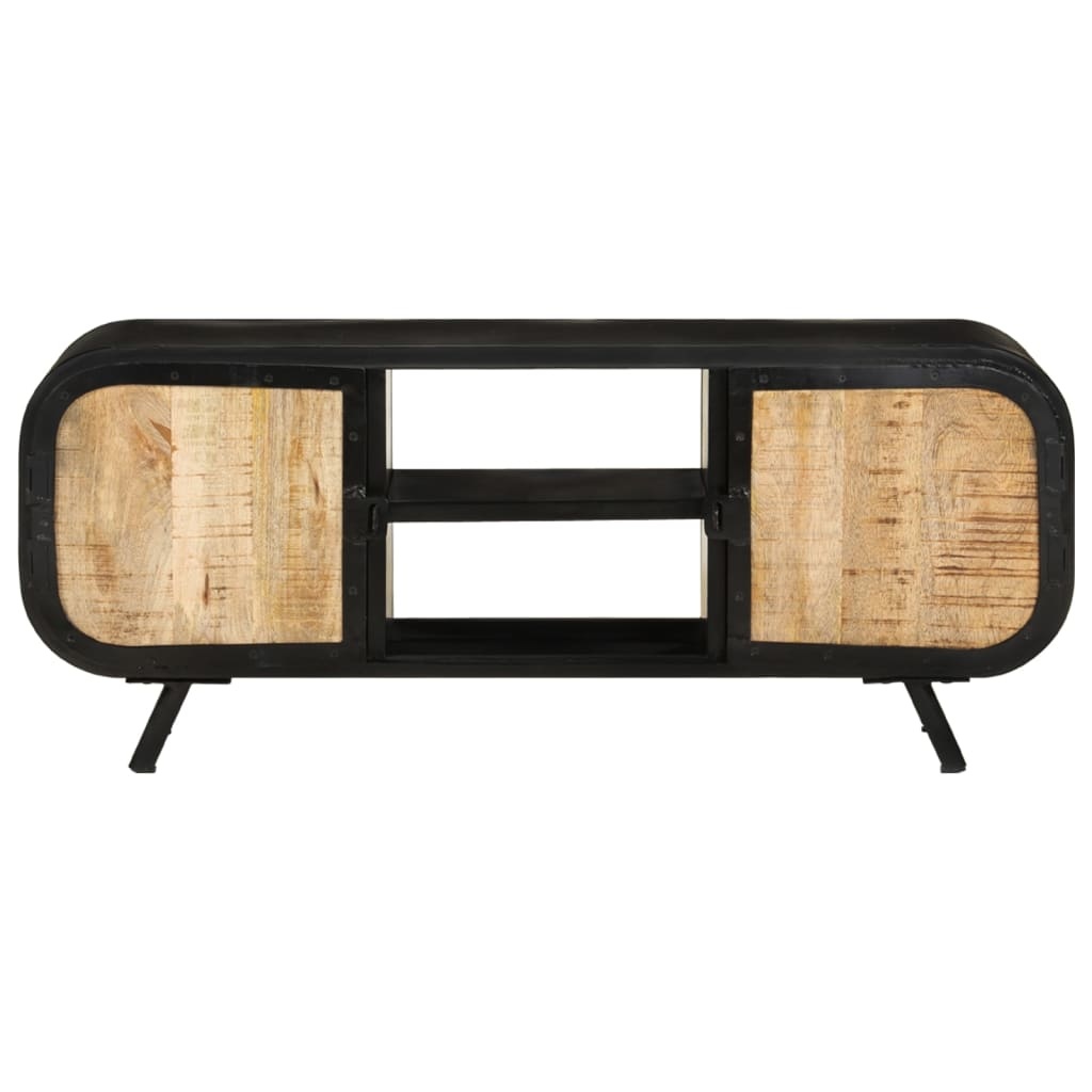 Tv-meubel 110x30x45 cm ruw mangohout