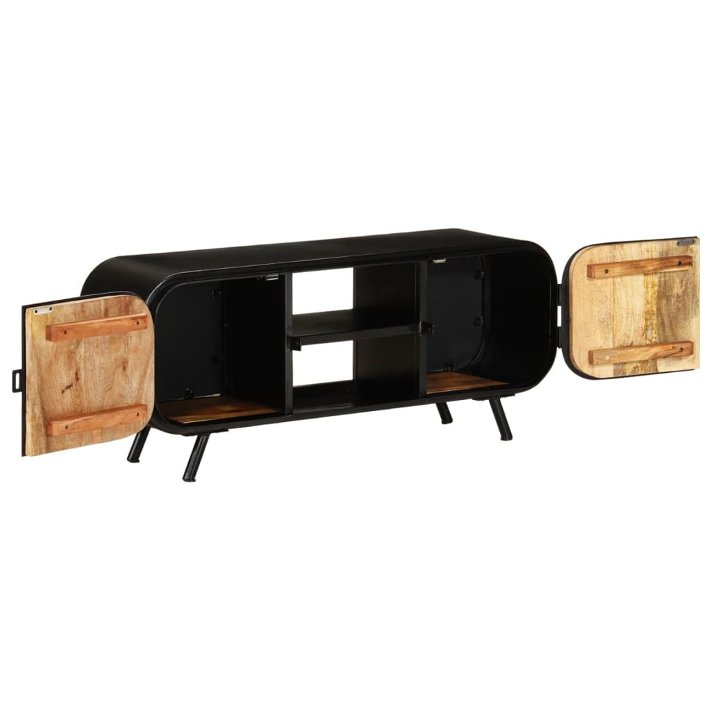 Tv-meubel 110x30x45 cm ruw mangohout