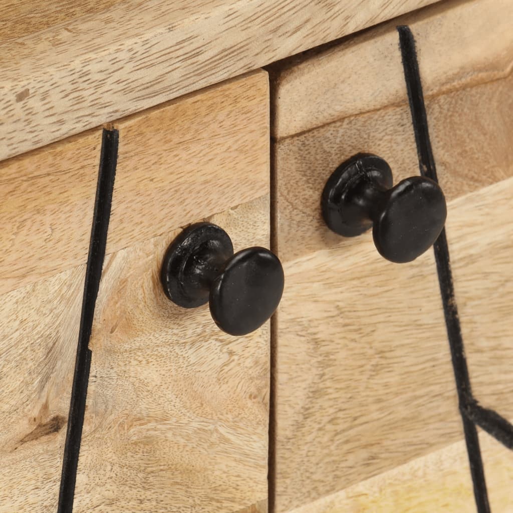 Tv-meubel 110x30x40 cm massief mangohout