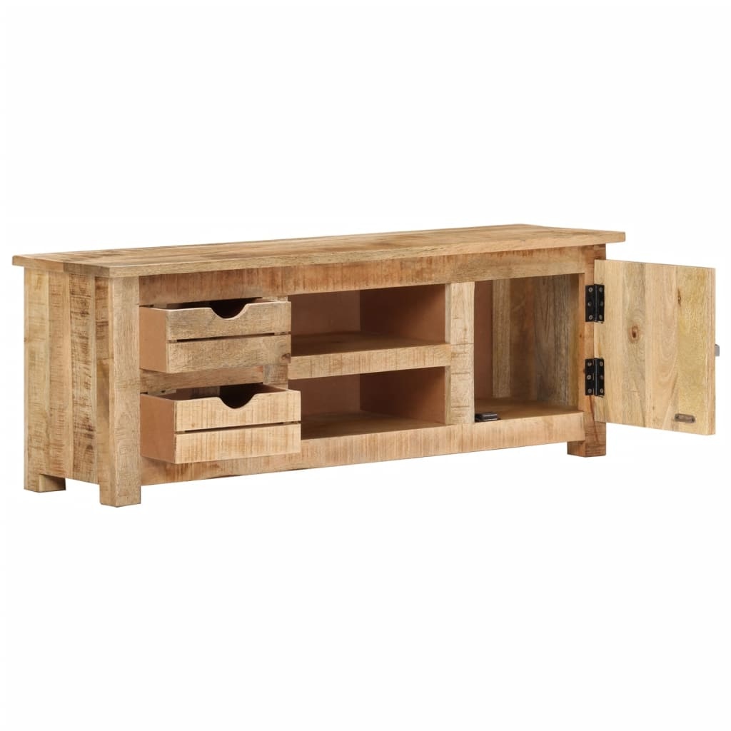 Tv-meubel 110x30x40 cm ruw mangohout