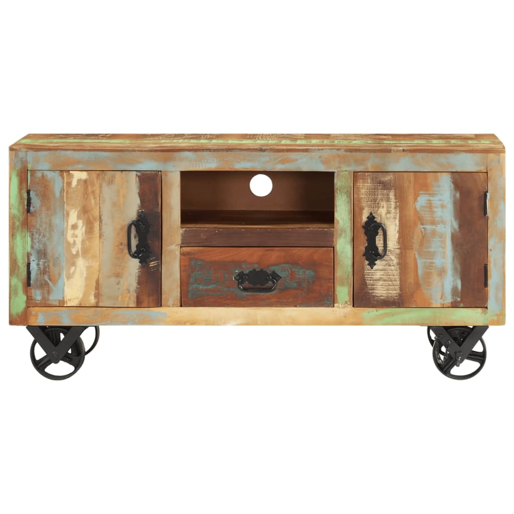 Tv-meubel 110x30x53 cm massief gerecycled hout
