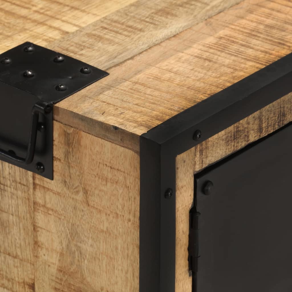Tv-meubel 110x31x46 cm ruw mangohout