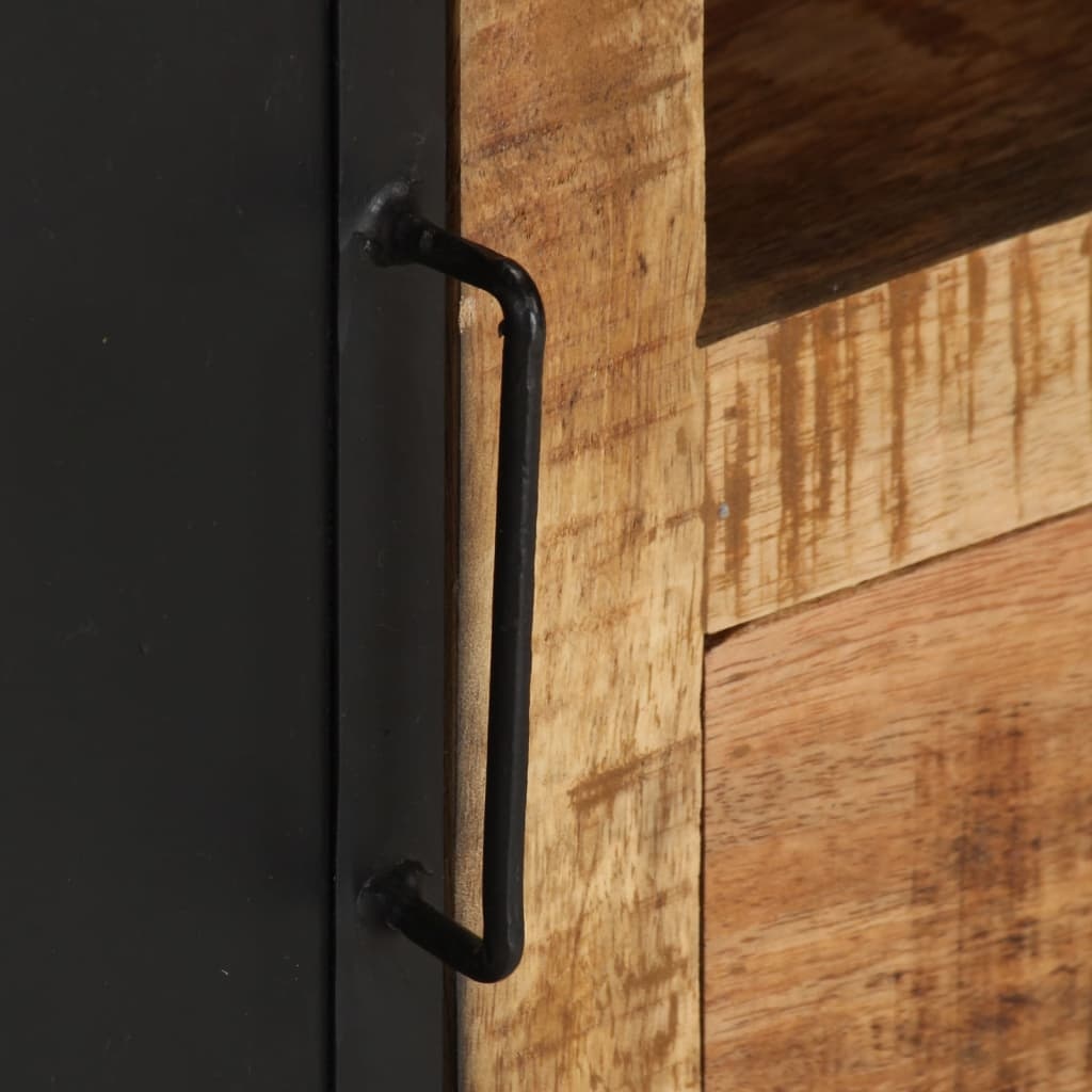 Tv-meubel 110x31x46 cm ruw mangohout