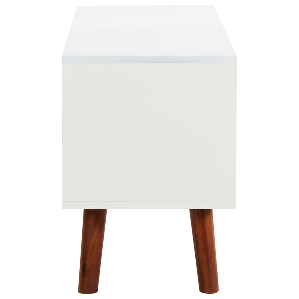 Tv-meubel 110x35x50 cm massief acaciahout en MDF