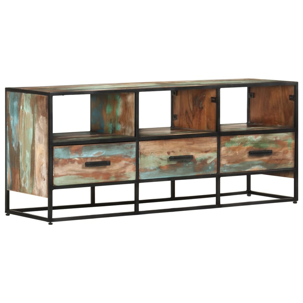 Tv-meubel 110x30x45 cm massief gerecycled hout