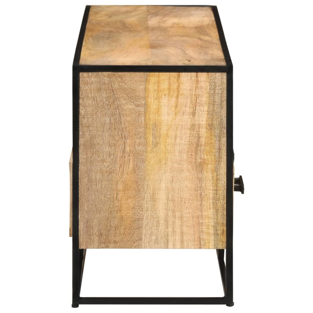 Tv-meubel 110x30x45 cm ruw mangohout