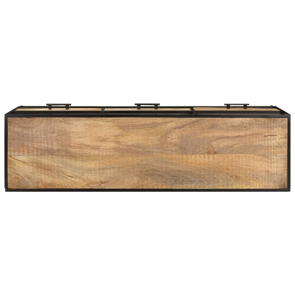Tv-meubel 110x30x45 cm ruw mangohout
