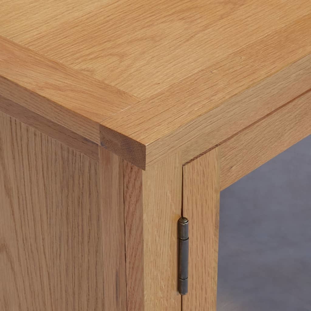 Tv-meubel 110x35x44 cm massief eikenhout