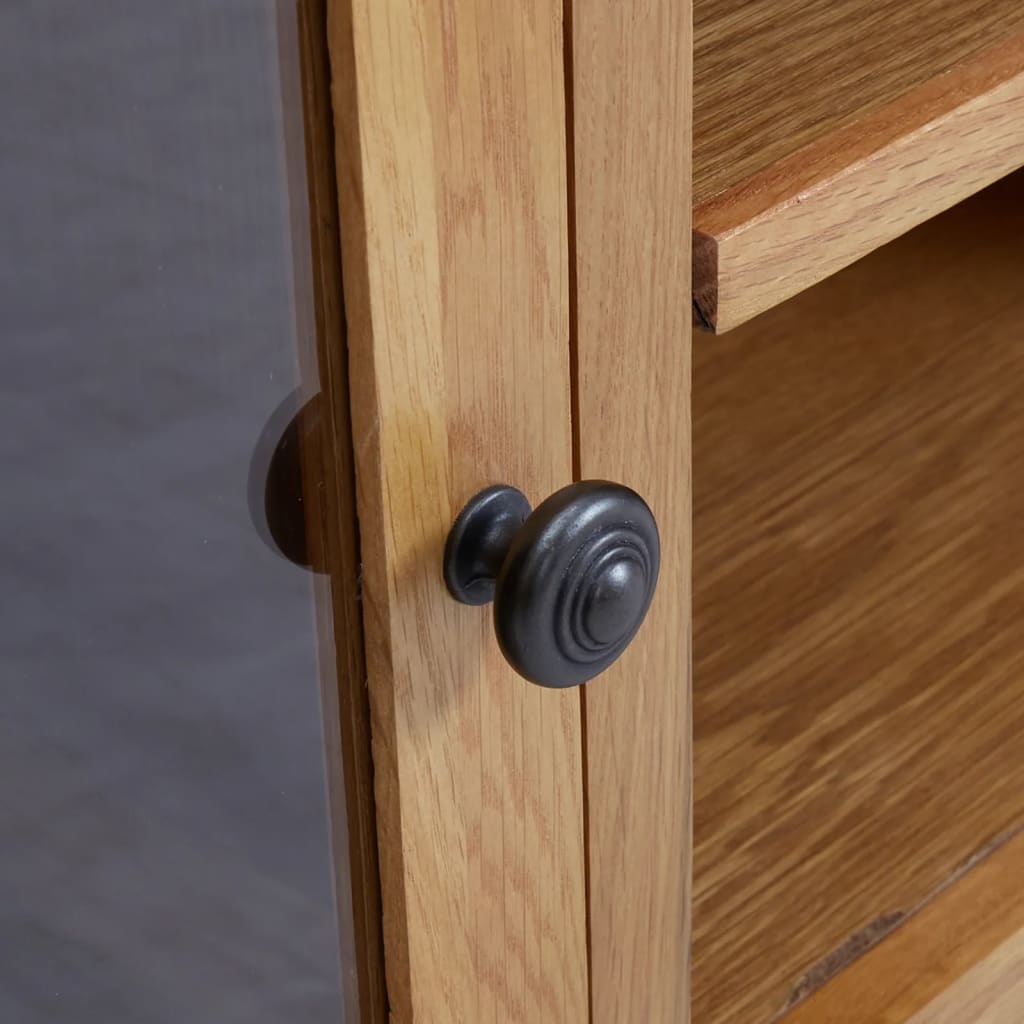 Tv-meubel 110x35x44 cm massief eikenhout