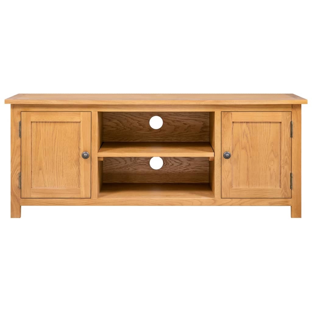 Tv-meubel 110x35x44 cm massief eikenhout