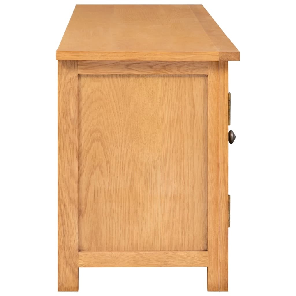 Tv-meubel 110x35x44 cm massief eikenhout