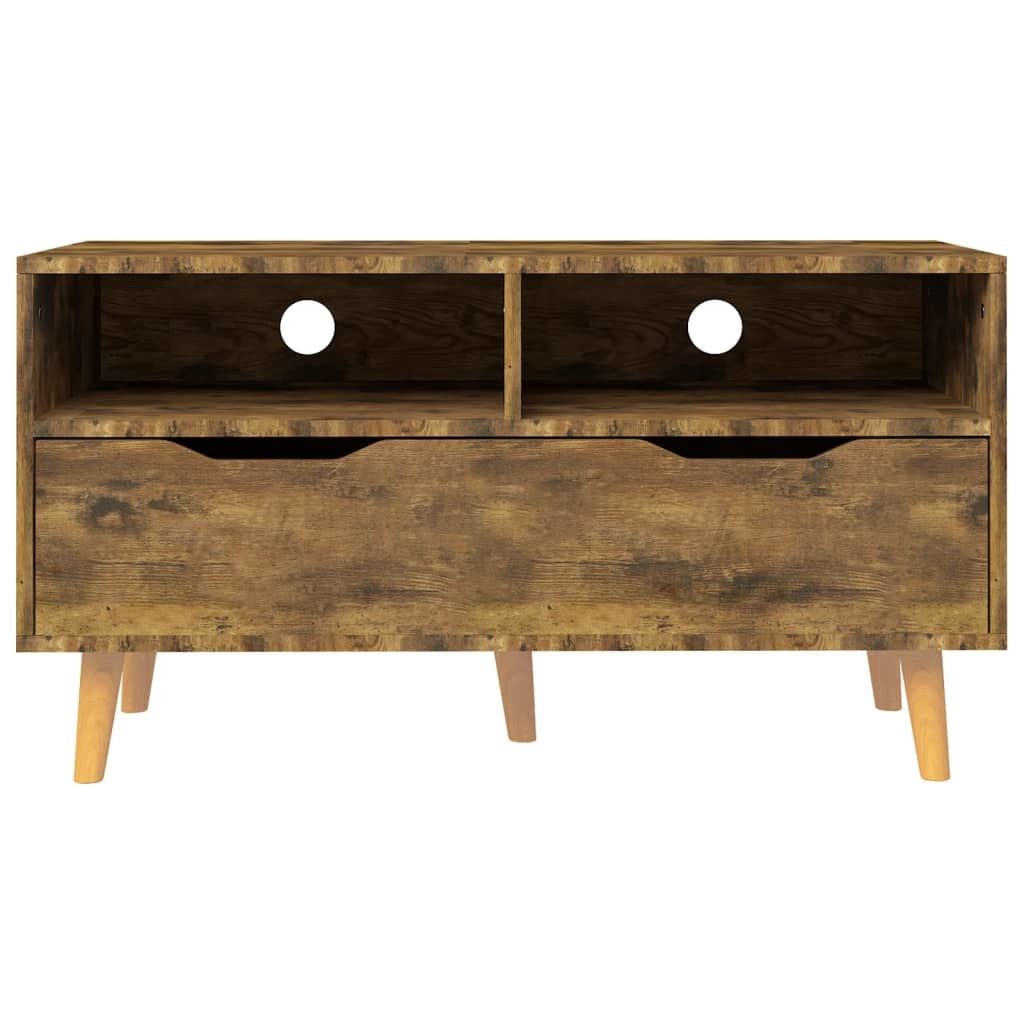 Tv-meubel 90x40x48,5 cm spaanplaat gerookt eikenkleurig
