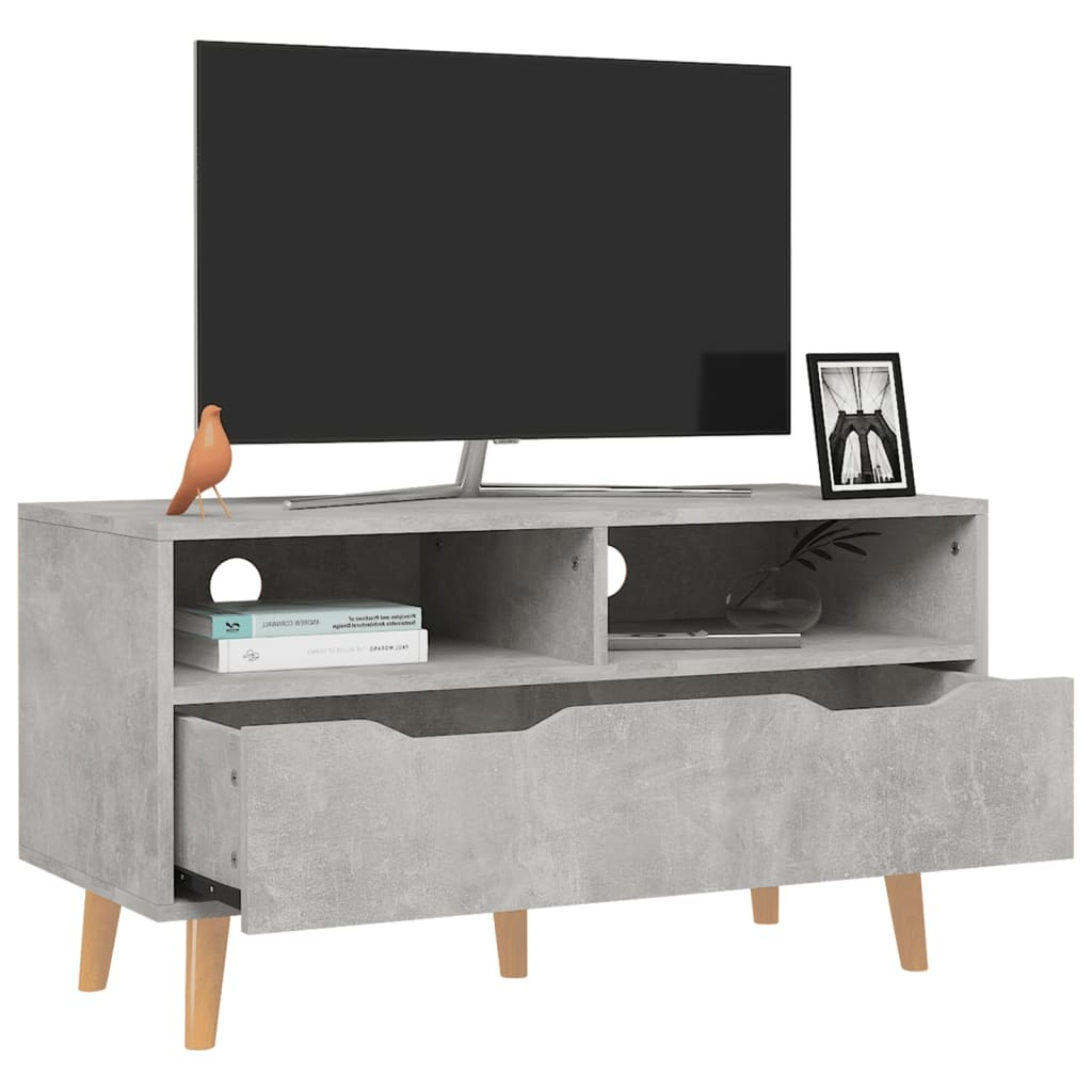 Tv-meubel 90x40x48,5 cm spaanplaat betongrijs