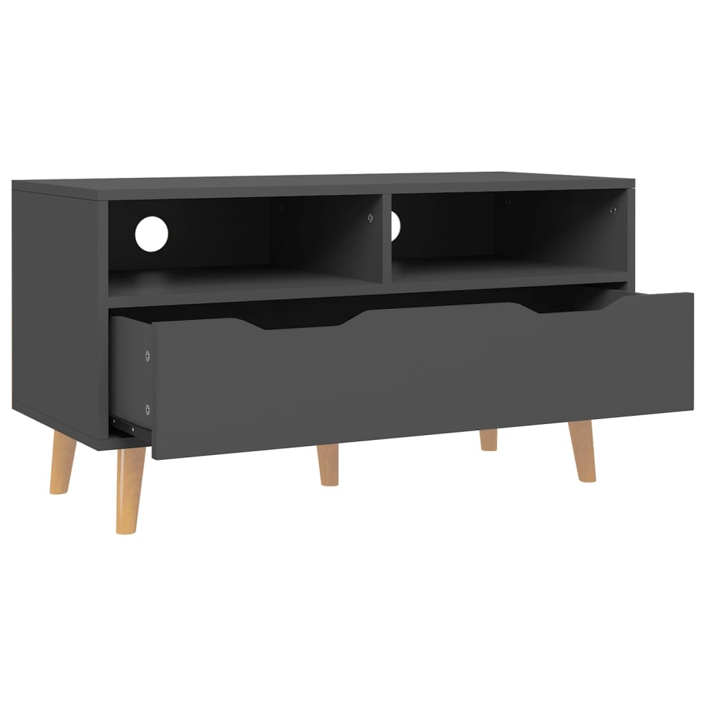 Tv-meubel 90x40x48,5 cm spaanplaat grijs