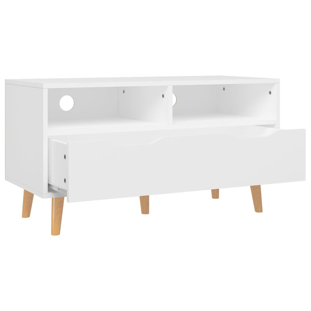 Tv-meubel 90x40x48,5 cm spaanplaat wit