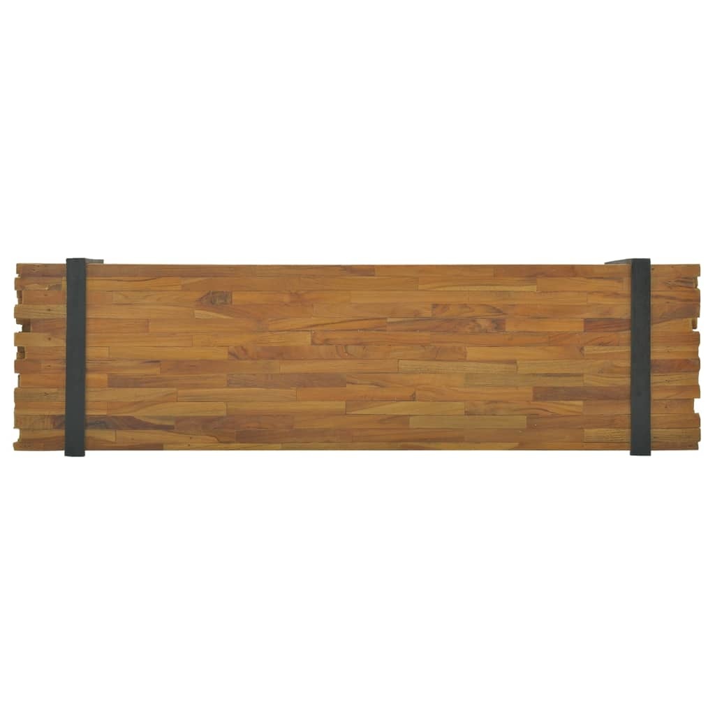 Tv-meubel 110x30x32,5 cm massief teakhout