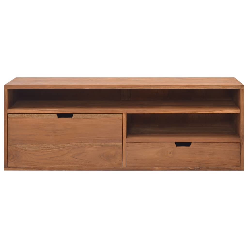 Tv-meubel 110x30x40 cm massief teakhout