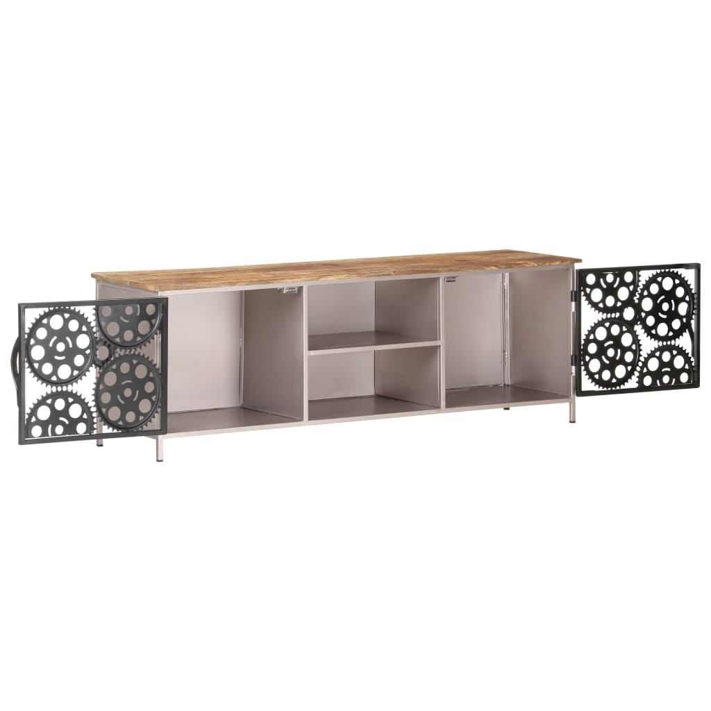 Tv-meubel 120x30x40 cm ruw mangohout
