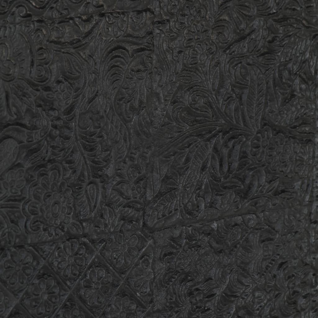 Tv-meubel 115x30x46 cm massief mangohout zwart