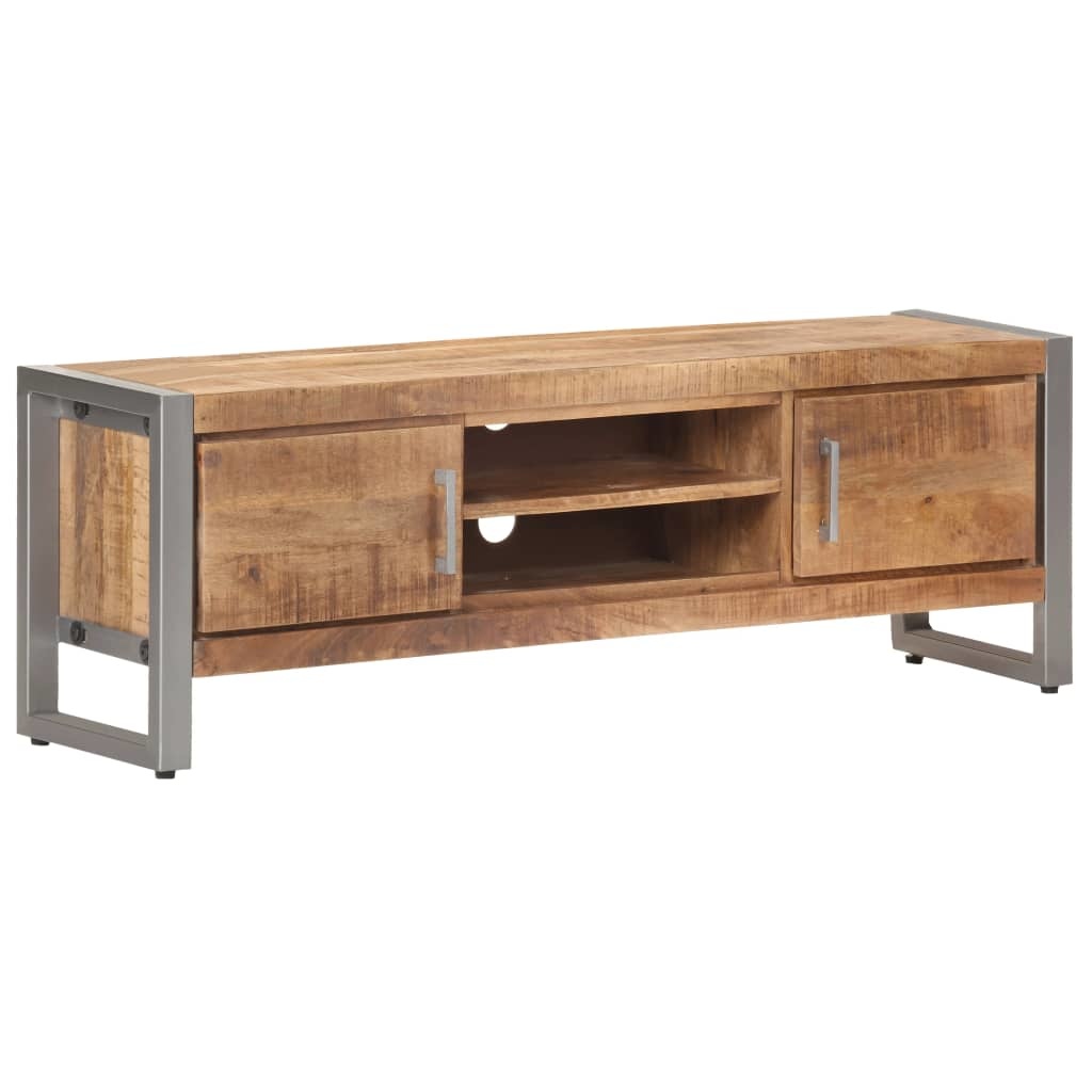 Tv-meubel 120x30x40 cm ruw mangohout