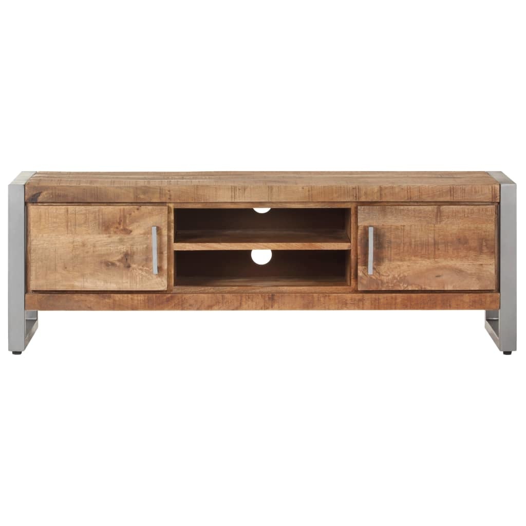 Tv-meubel 120x30x40 cm ruw mangohout