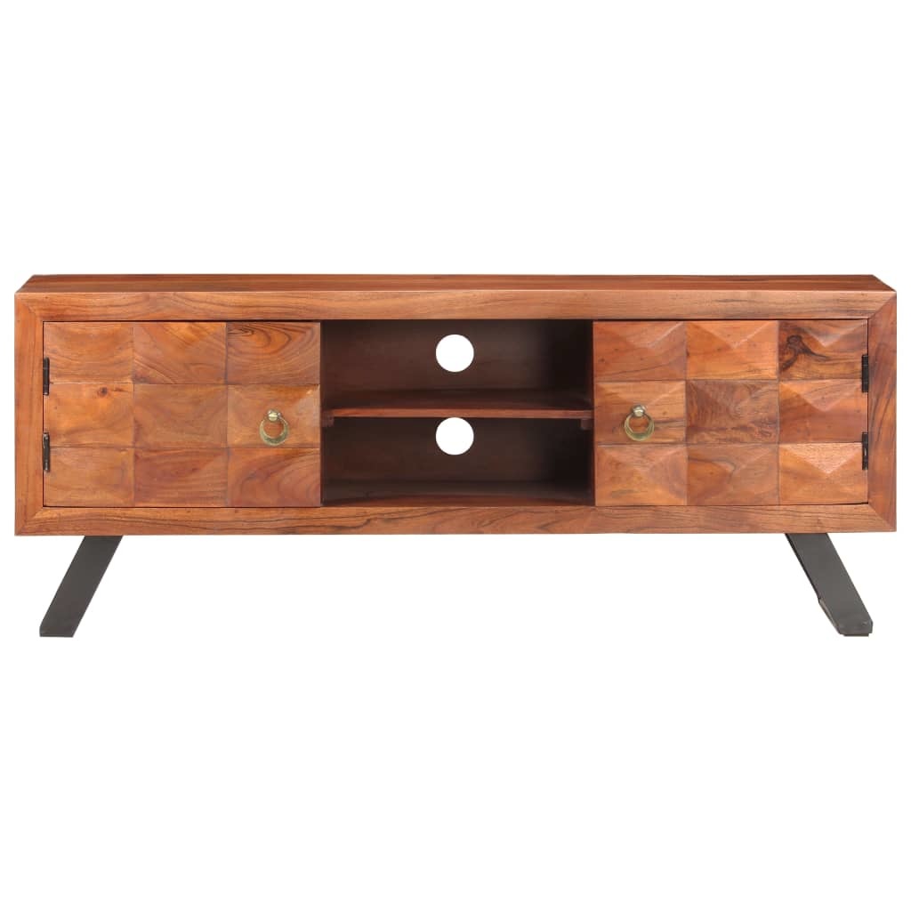 Tv-meubel 122x30x49 cm massief acaciahout