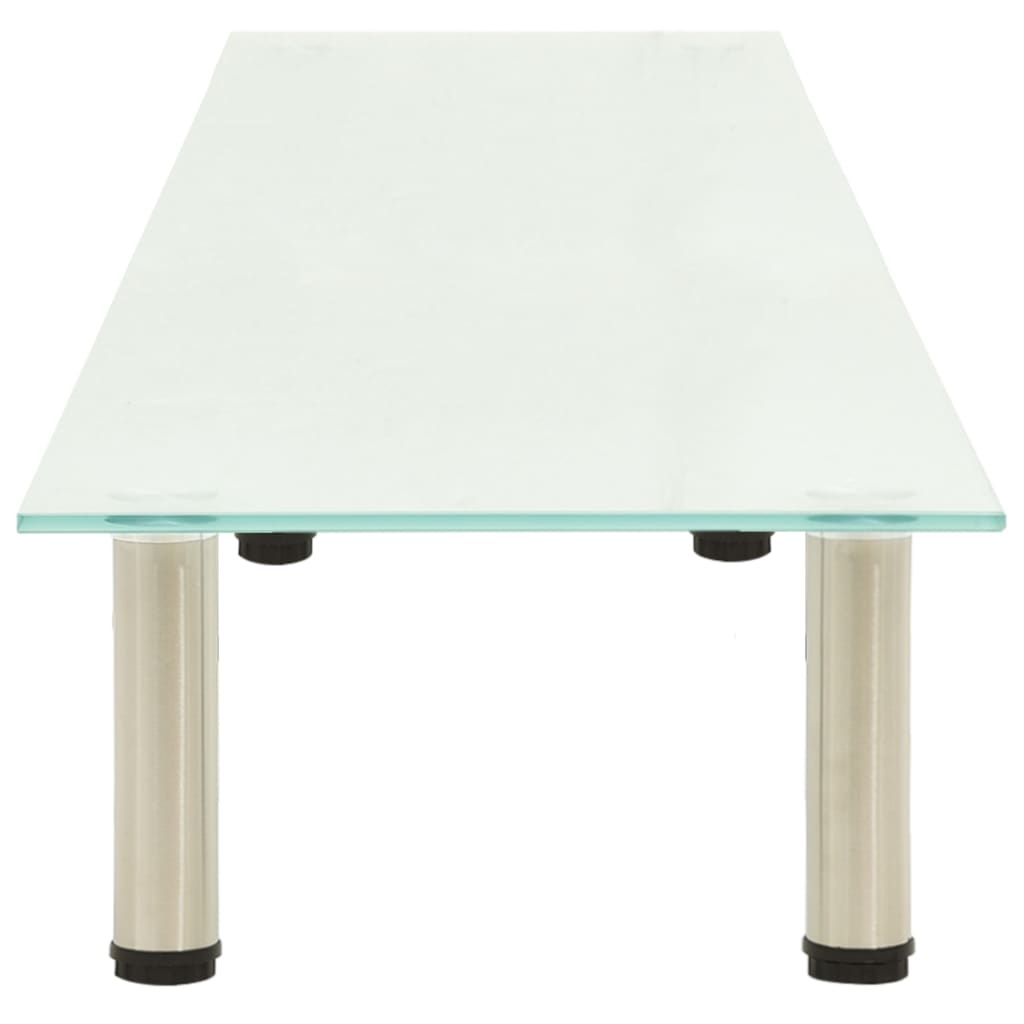 Tv-meubel 140x35x17 cm gehard glas mat