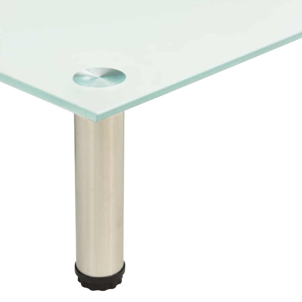 Tv-meubel 140x35x17 cm gehard glas mat