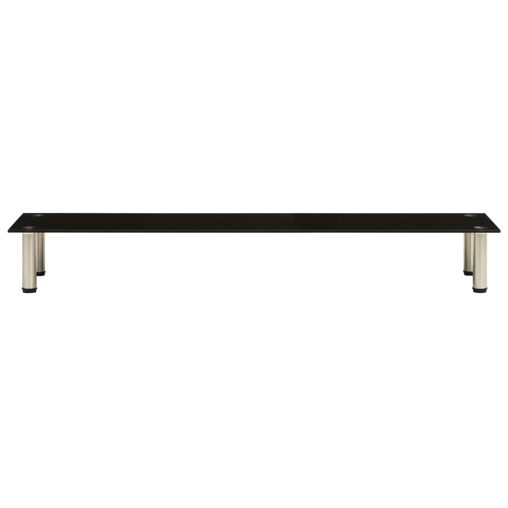 Tv-meubel 140x35x17 cm gehard glas zwart