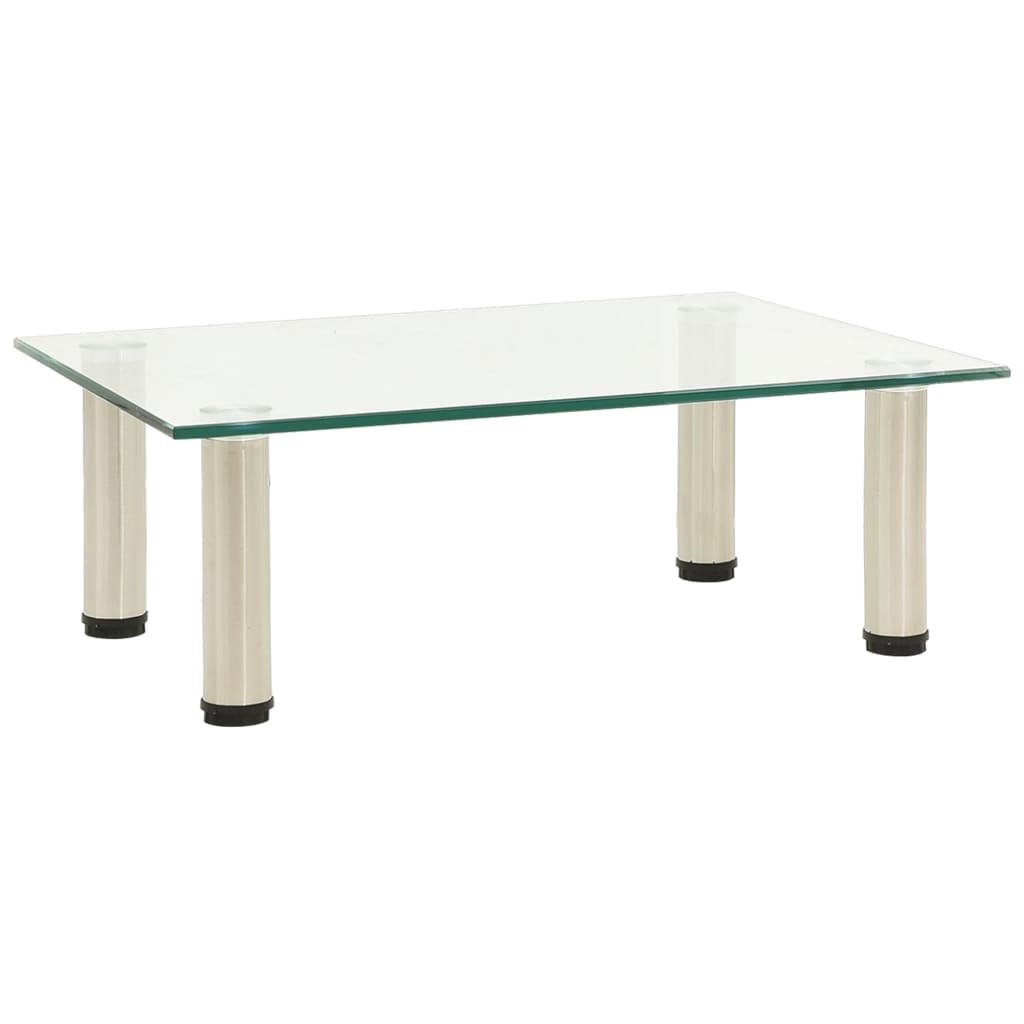 Tv-meubel 40x35x17 cm gehard glas transparant