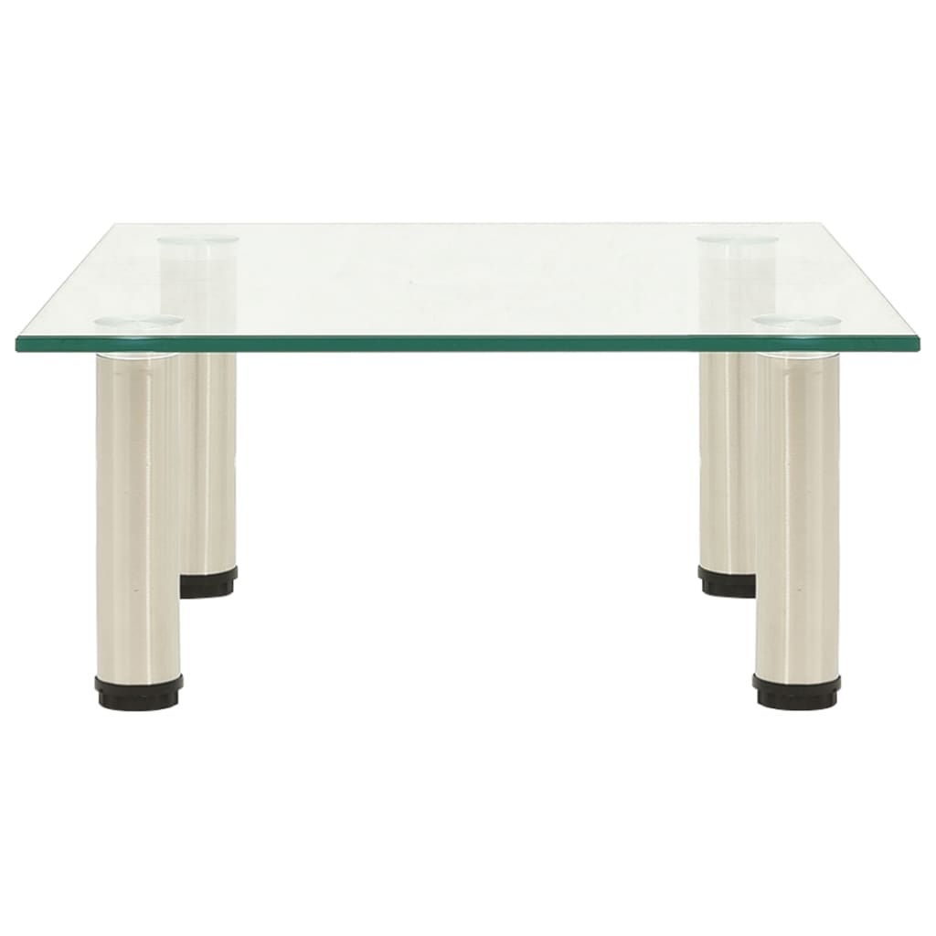 Tv-meubel 40x35x17 cm gehard glas transparant