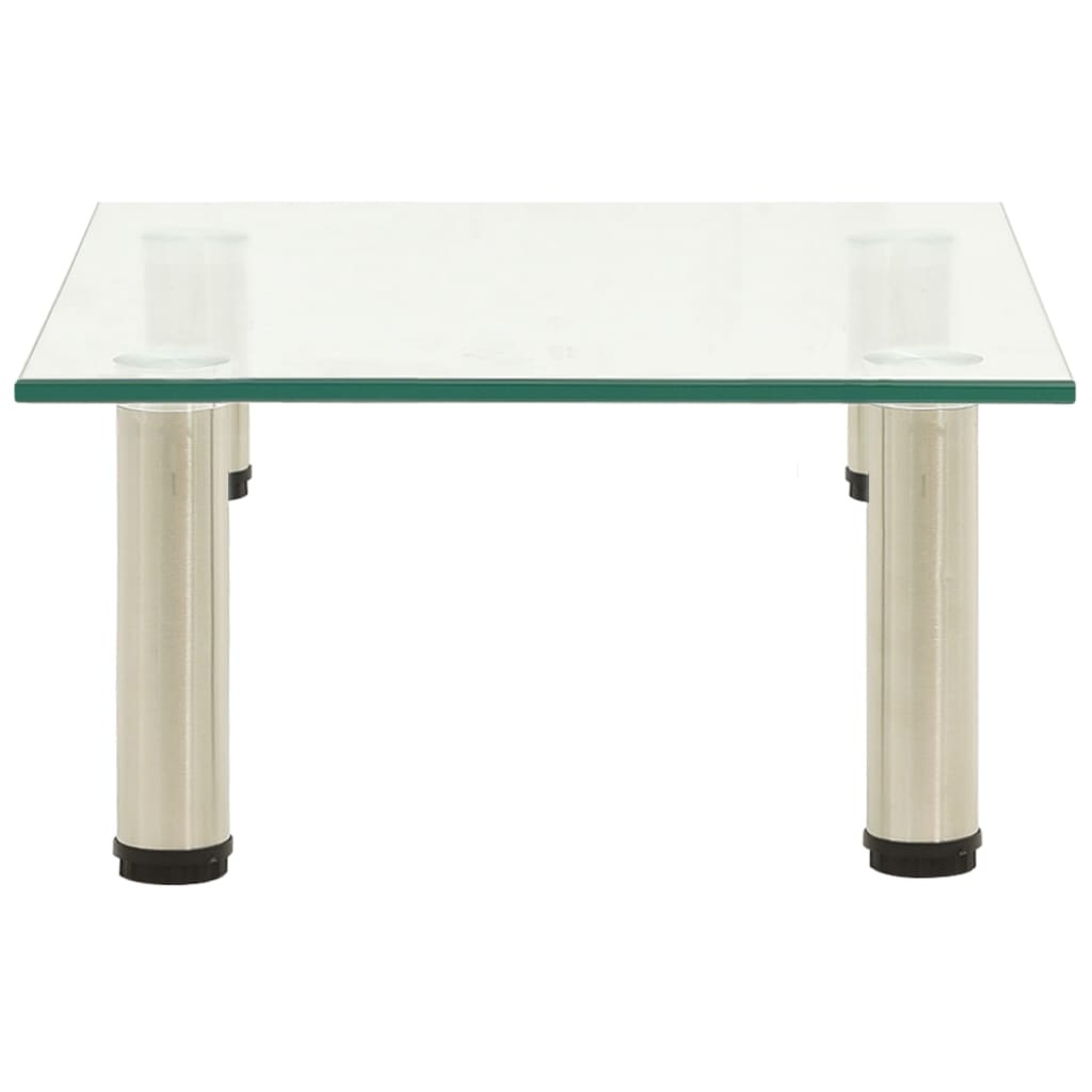 Tv-meubel 40x35x17 cm gehard glas transparant