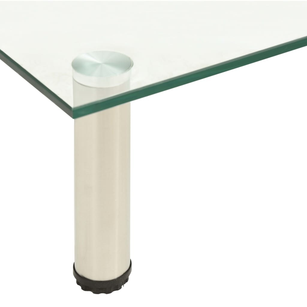 Tv-meubel 40x35x17 cm gehard glas transparant