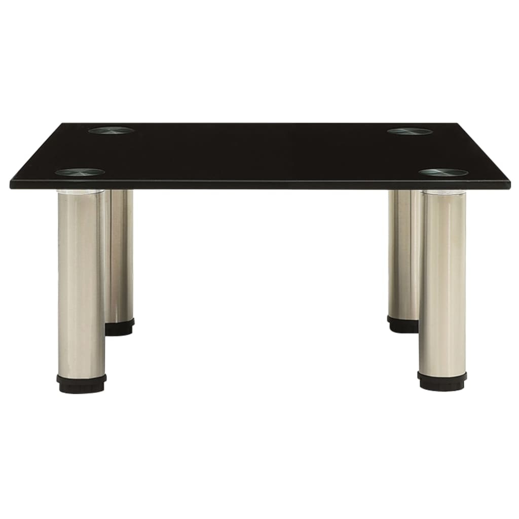 Tv-meubel 40x35x17 cm gehard glas zwart