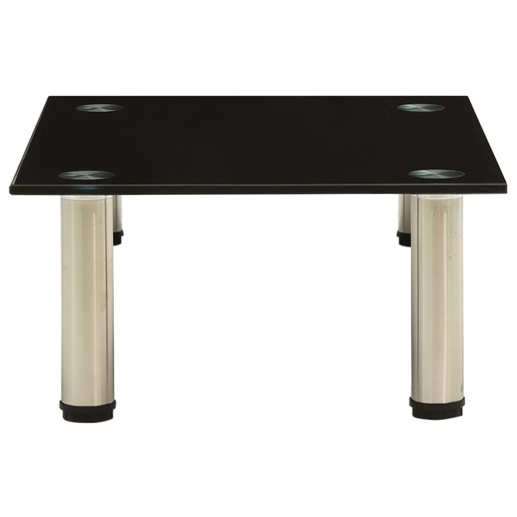 Tv-meubel 40x35x17 cm gehard glas zwart