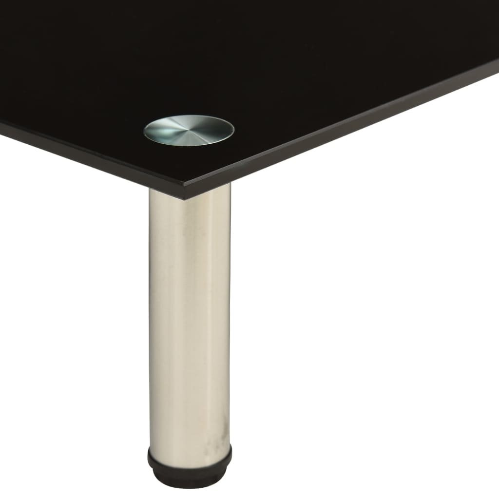 Tv-meubel 40x35x17 cm gehard glas zwart