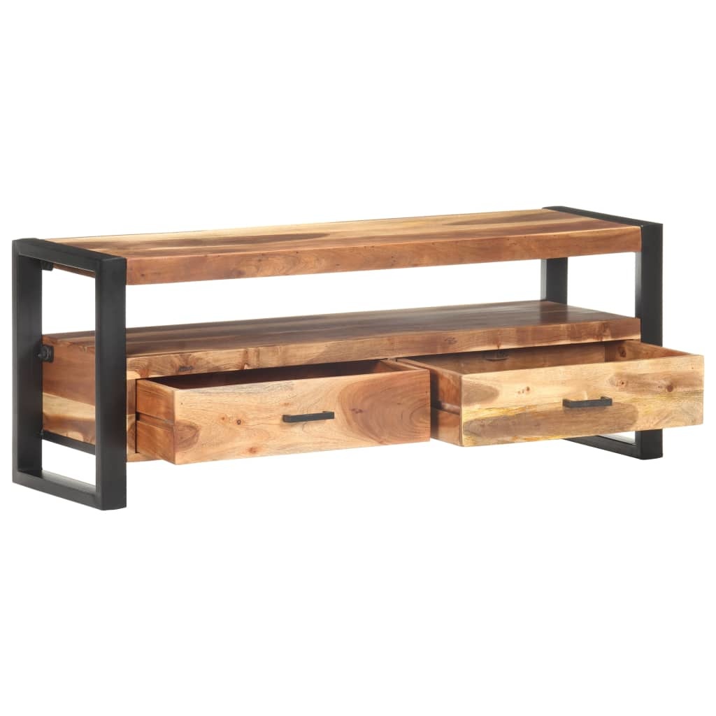 Tv-meubel 120x35x45 cm hout met honingkleurige afwerking