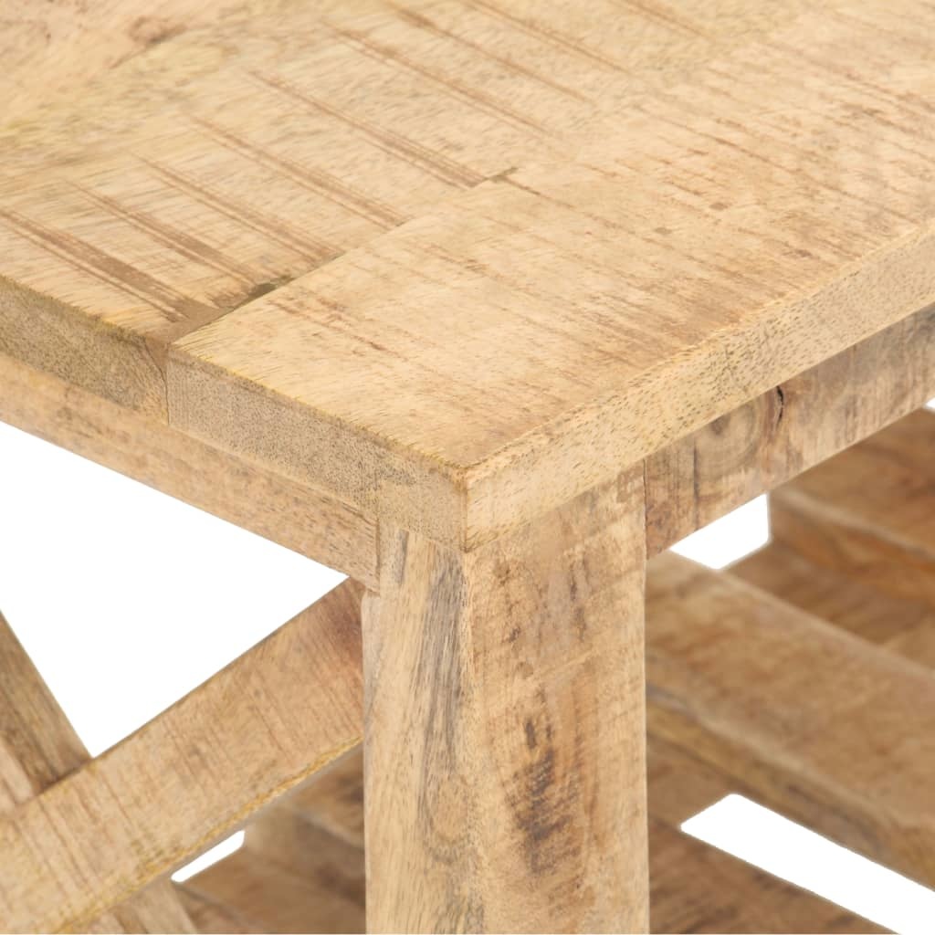 Tv-meubel 130x30x42 cm ruw mangohout