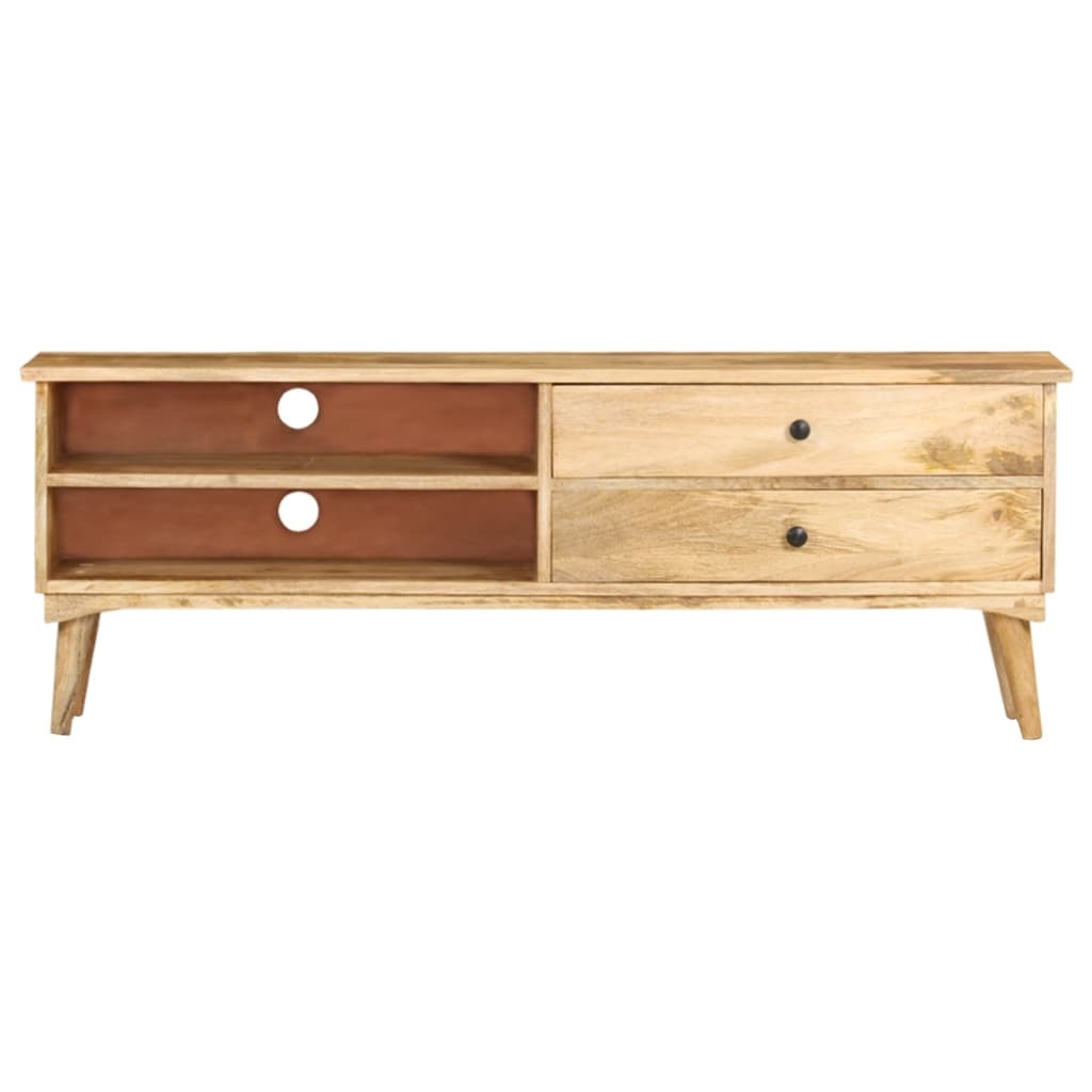 Tv-meubel 140x30x50 cm massief mangohout