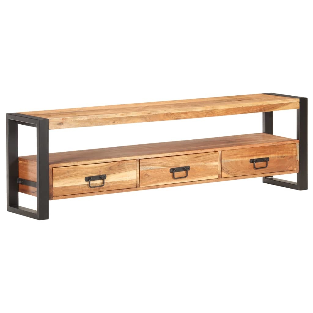 Tv-meubel 150x30x45 cm massief acaciahout
