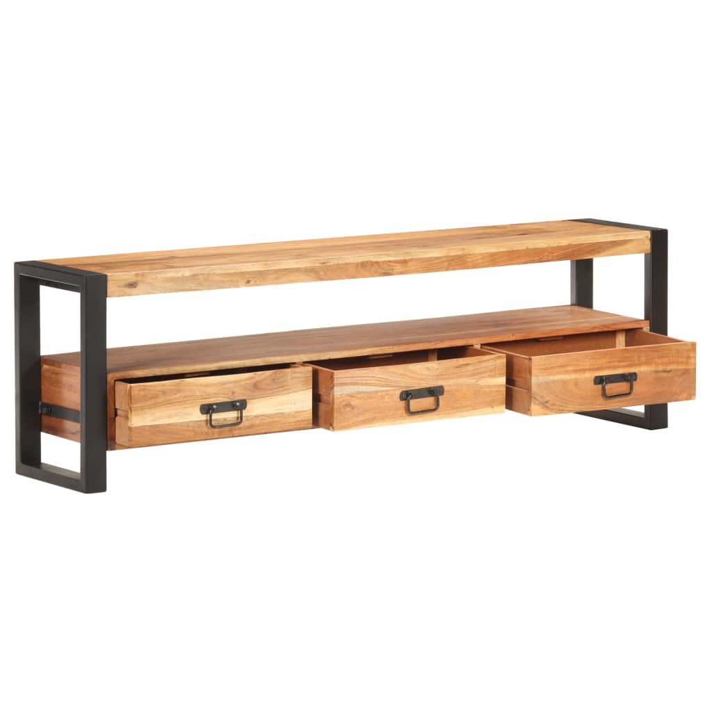 Tv-meubel 150x30x45 cm massief acaciahout