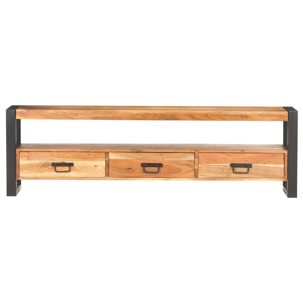 Tv-meubel 150x30x45 cm massief acaciahout