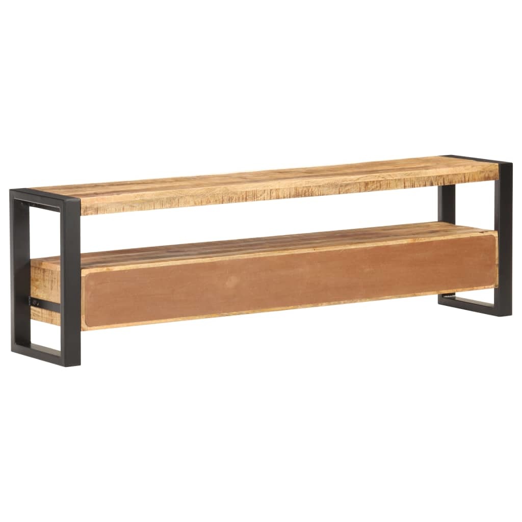 Tv-meubel 150x30x45 cm massief ruw mangohout