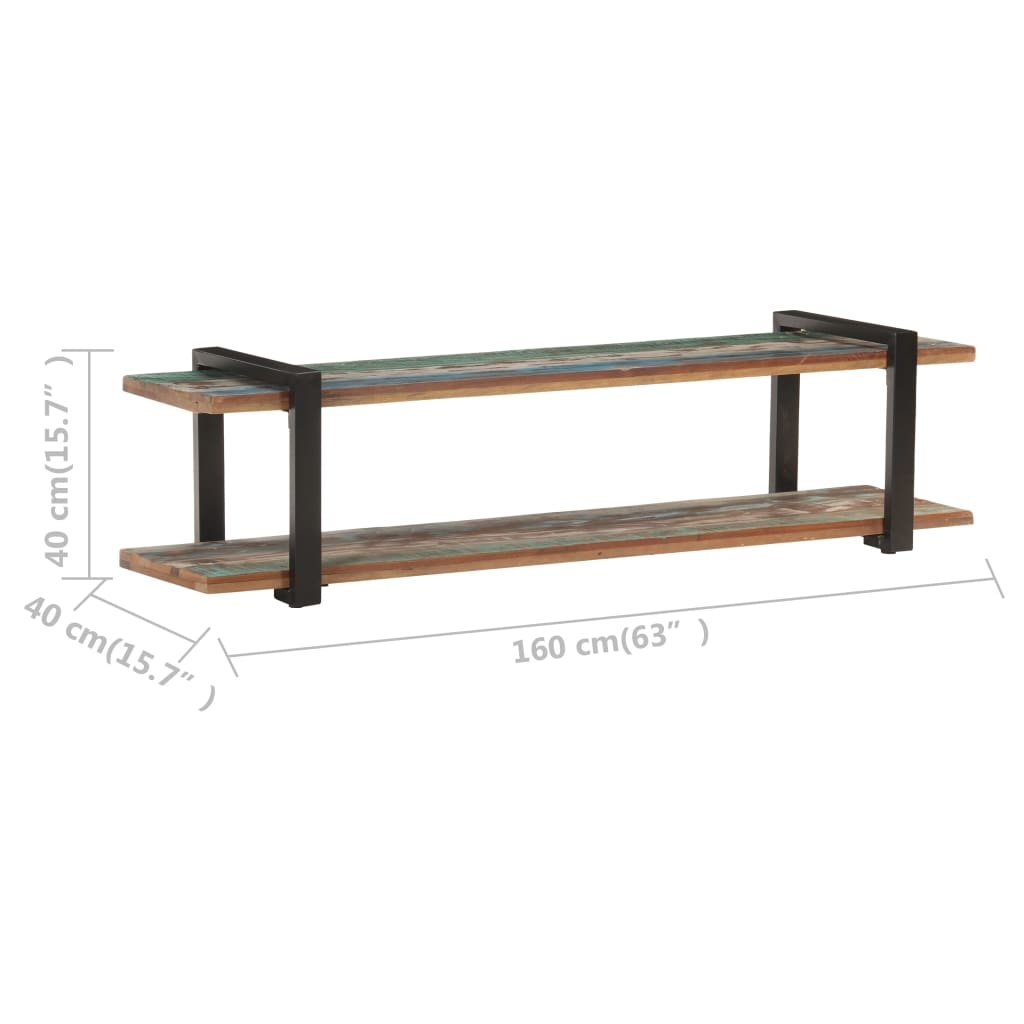 Tv-meubel 160x40x40 cm massief gerecycled hout
