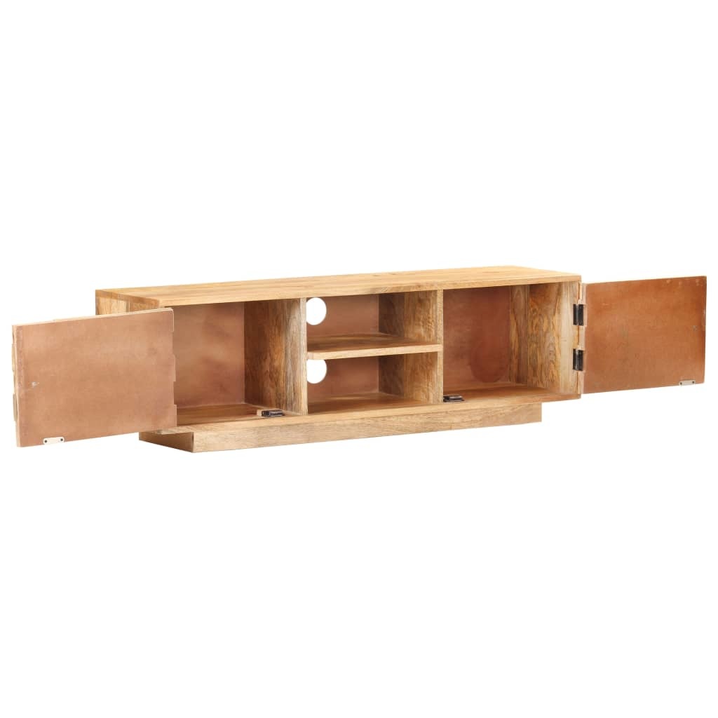 Tv-meubel 116x30x35 cm massief mangohout
